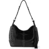 The Sak Los Feliz Hobo Leather Bag In Black