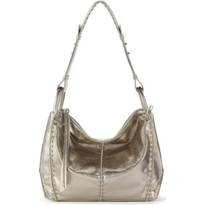 The Sak Los Feliz Hobo Leather Bag In Gold