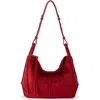 The Sak Los Feliz Hobo Leather Bag In Red