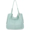 The Sak Los Feliz Large Tote Bag In Aqua