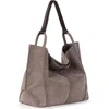 The Sak Los Feliz Tall Tote In Mushroom Suede