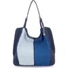 The Sak Los Feliz Large Tote Bag In Ocean Block