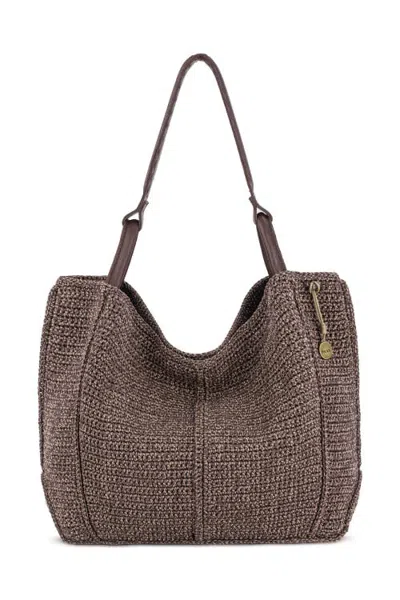 The Sak Los Feliz Large Tote Hand Crochet Bag In Gray