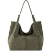 The Sak Los Feliz Large Tote Leather Bag In Green