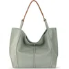 The Sak Los Feliz Large Tote Leather Bag In Green