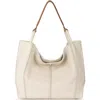 The Sak Los Feliz Large Tote Leather Bag In Gray