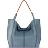 The Sak Los Feliz Large Tote Leather Bag In Blue