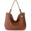The Sak Los Feliz Large Tote Leather Bag In Brown