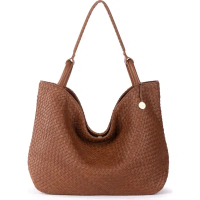 THE SAK THE SAK LOS FELIZ LARGE TOTE LEATHER BAG