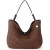 The Sak Los Feliz Large Tote Leather Bag In Brown