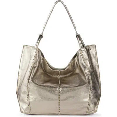 The Sak Los Feliz Large Tote Leather Bag In Gold