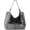 The Sak Los Feliz Large Tote Leather Bag In Gray