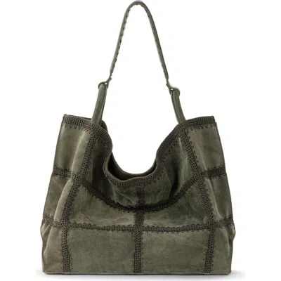 The Sak Los Feliz Large Tote Leather Bag In Green