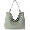 The Sak Los Feliz Large Tote Leather Bag In Green