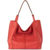 The Sak Los Feliz Large Tote Leather Bag In Red