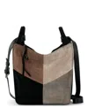 The Sak Los Feliz Leather Crossbody Bag In Neutral Suede Block