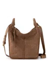 The Sak Los Feliz Leather Crossbody Bag In Tobacco Suede