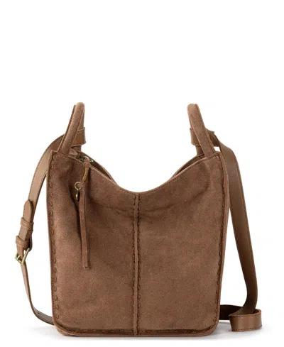 The Sak Los Feliz Leather Crossbody Bag In Tobacco Suede