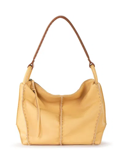The Sak Los Feliz Leather Hobo Bag In Buttercup 1