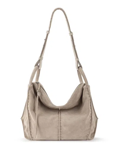 The Sak Los Feliz Leather Hobo Bag In Sand Suede