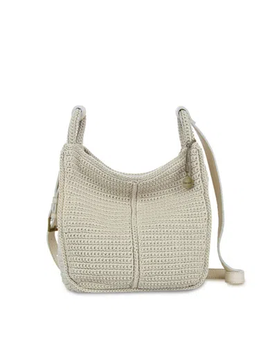 The Sak Los Feliz Crochet Small Crossbody Bag In Neutral