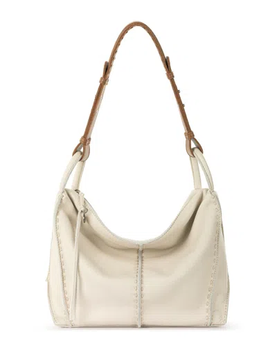The Sak Los Feliz Leather Medium Hobo Bag In Gray