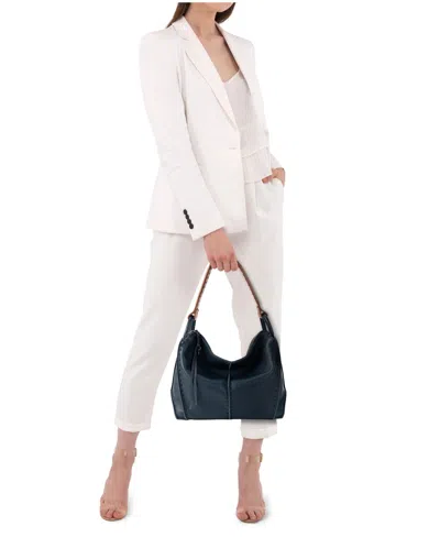 The Sak Los Feliz Leather Hobo Bag In Maritime