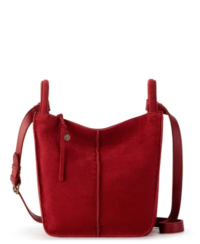 The Sak Los Feliz Leather Small Crossbody Bag In Red