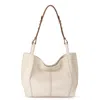The Sak Los Feliz Medium Tote Leather Bag In Neutral