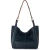 The Sak Los Feliz Medium Tote Leather Bag In Purple