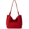 The Sak Los Feliz Medium Tote Leather Bag In Red