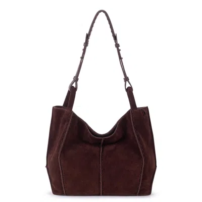 The Sak Los Feliz Medium Tote In Mahogany Suede