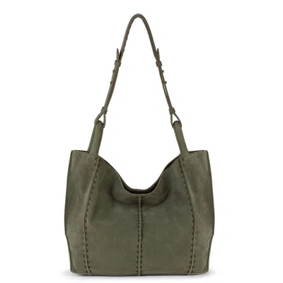 The Sak Los Feliz Medium Tote In Moss Suede