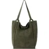 The Sak Los Feliz Tall Tote Bag In Moss Suede
