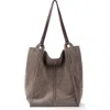 The Sak Los Feliz Tall Tote Bag In Mushroom Suede