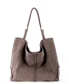 The Sak Los Feliz Tall Tote In Mushroom Suede