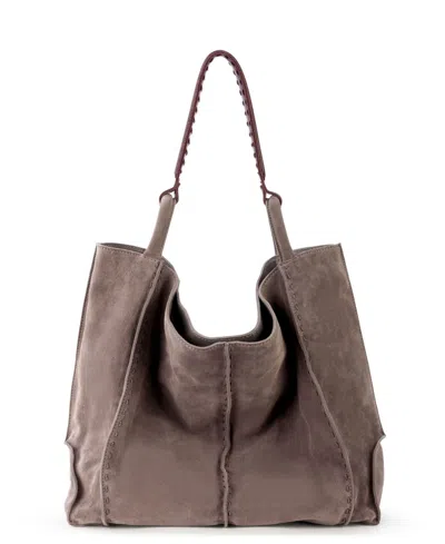 The Sak Los Feliz Tall Tote In Mushroom Suede