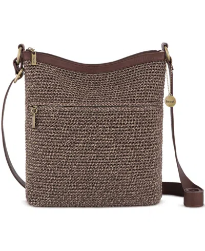 The Sak Lucia Crochet Adjustable Crossbody Handbag In Brown