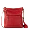 The Sak Lucia Crossbody Leather Bag In Red