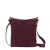 The Sak Lucia Crossbody Hand Crochet Bag In Burgundy