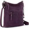 The Sak Lucia Crossbody In Aubergine Suede