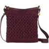 The Sak Lucia Crossbody Hand Crochet Bag In Burgundy