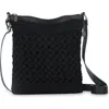 The Sak Lucia Crossbody Hand Crochet Bag In Black