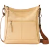 The Sak Lucia Crossbody Leather Bag In Yellow