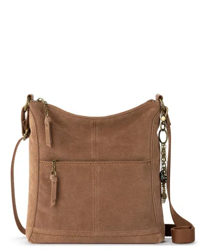 The Sak Lucia Leather Crossbody Bag In Tobacco Suede