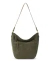 The Sak Lucia Leather Hobo Bag In Moss Suede