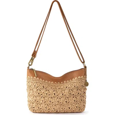 The Sak Lumi Covertible Crossbody Bag In Matural Primrse Straw