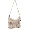 The Sak Lumi Covertible Crossbody In Ecru Multi Beads