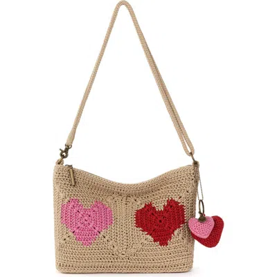 The Sak Lumi Covertible Crossbody Hand Crochet Bag In Green