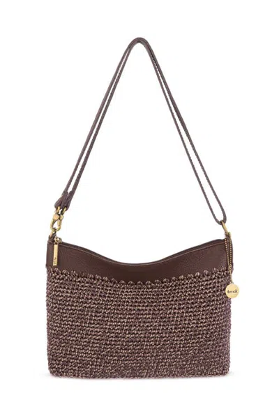 The Sak Lumi Covertible Crossbody Hand Crochet Bag In Brown